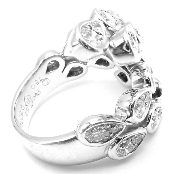 Authentic! Piaget Magic Reflection 18k White Gold Diamond Flexible Ring - Picture 2 of 7